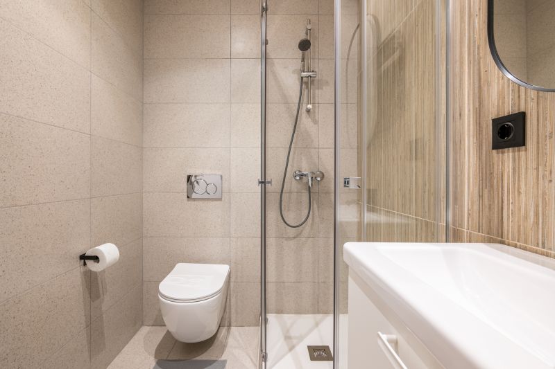 Space-Efficient Shower with Sliding Door